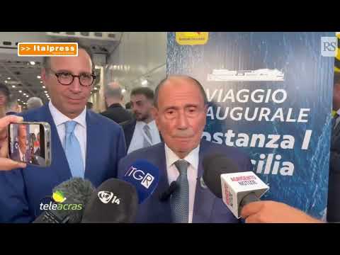 Al momento stai visualizzando Teleacras – Porto Empedocle, inaugurato nuovo traghetto, la video intervista a Schifani