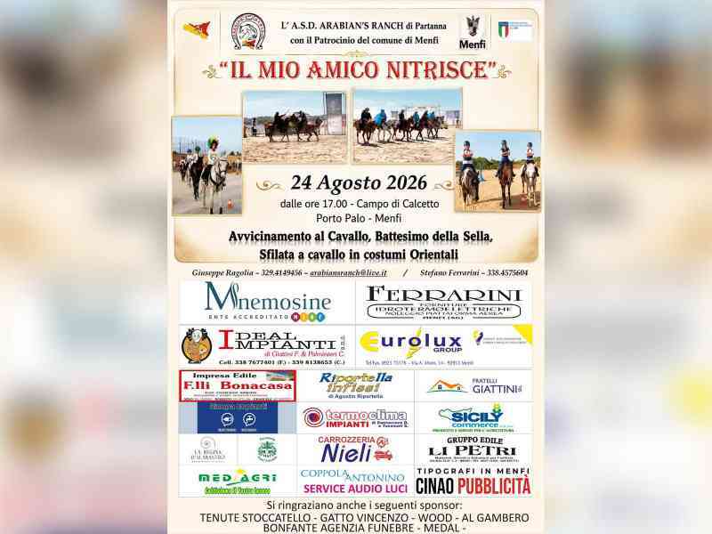 Al momento stai visualizzando Agrigento – Menfi, a Porto Palo l’evento equestre "Il mio amico nitrisce"