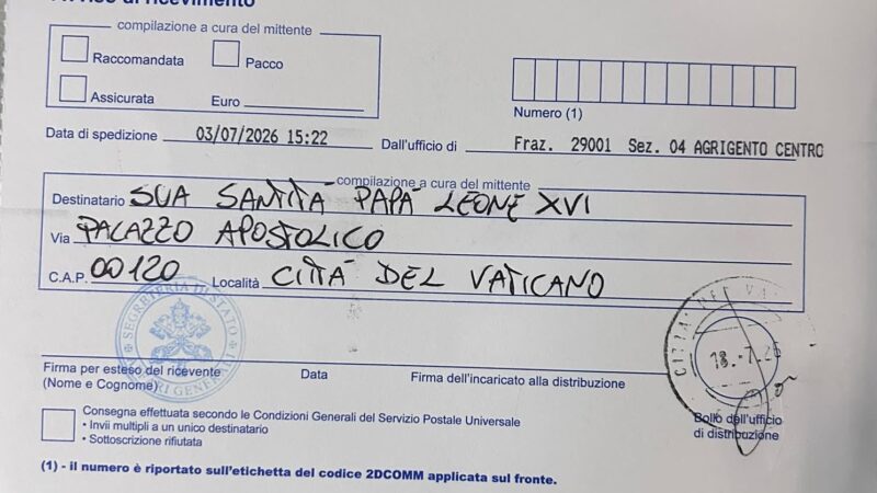 Al momento stai visualizzando Agrigento – Maddalusa, la richiesta d’aiuto arriva fino a Papa Leone: «Da oltre due mesi senza acqua, non lasciateci soli»