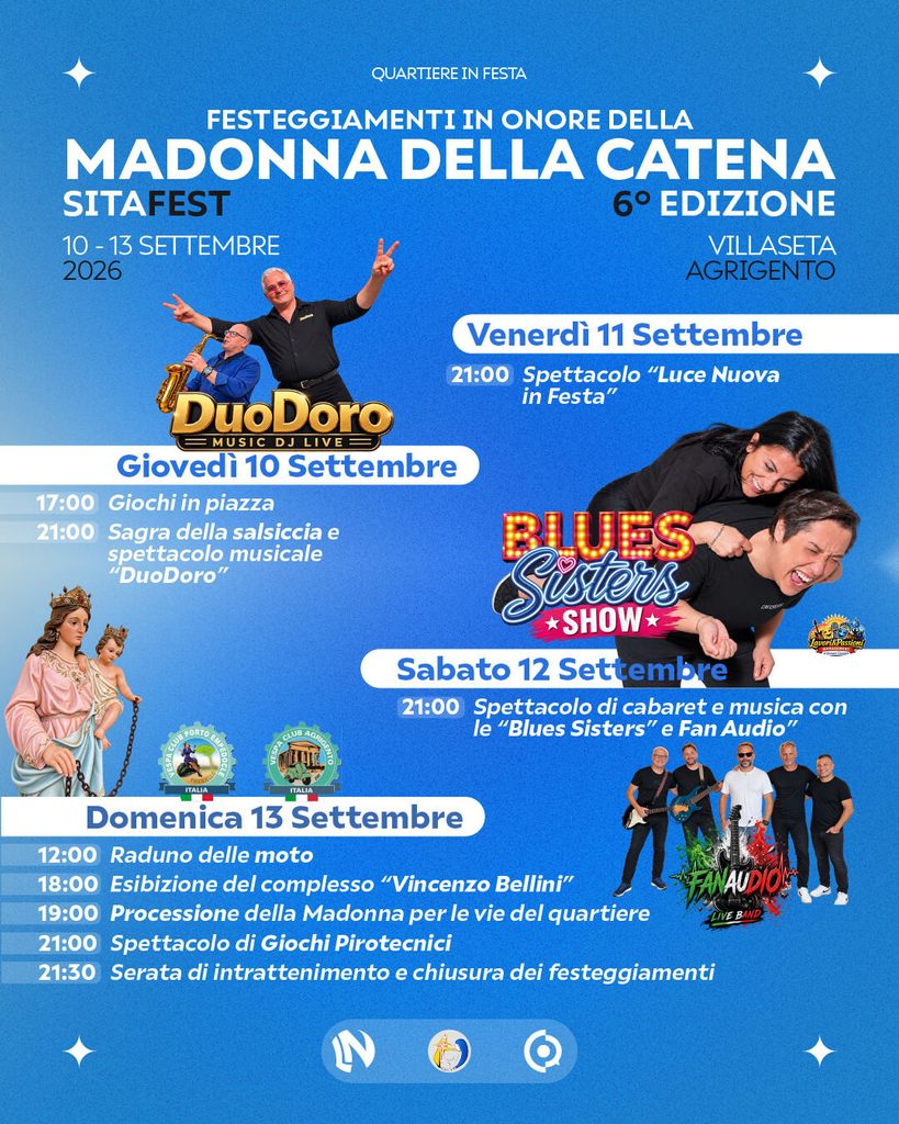 Al momento stai visualizzando Agrigento – Villaseta celebra la Madonna della Catena: al via la settimana dei festeggiamenti