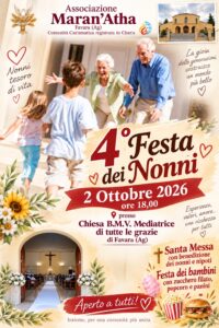 Scopri di più sull'articolo Agrigento – La gioia delle generazioni: tutto pronto per la 4ª Festa dei Nonni