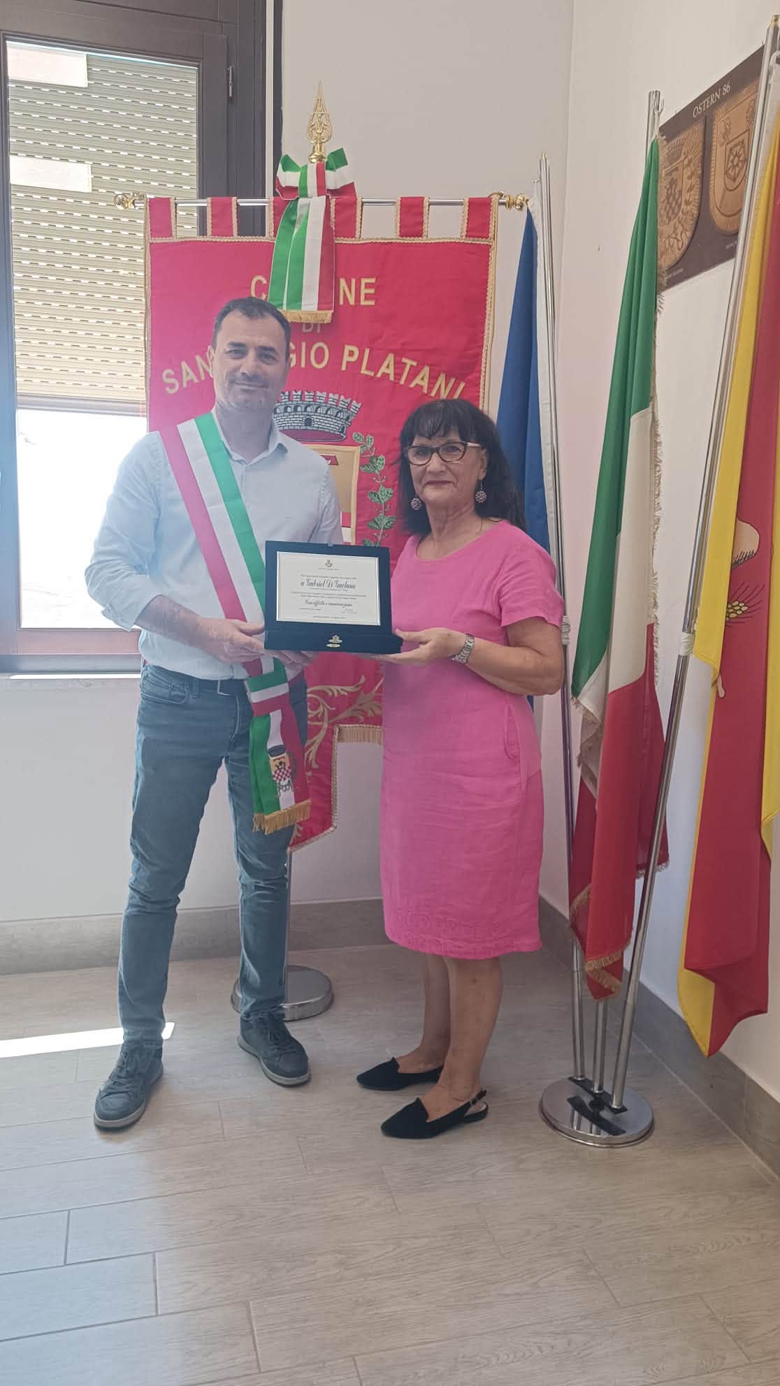 Al momento stai visualizzando Agrigento – S. Biagio Platani, il sindaco Di Bennardo premia il giovanissimo Gabriel Di Gaetano