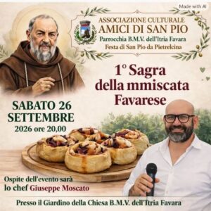 Scopri di più sull'articolo Agrigento – Festa di San Pio da Pietralcina: 1ª Sagra della mmiscata favarese