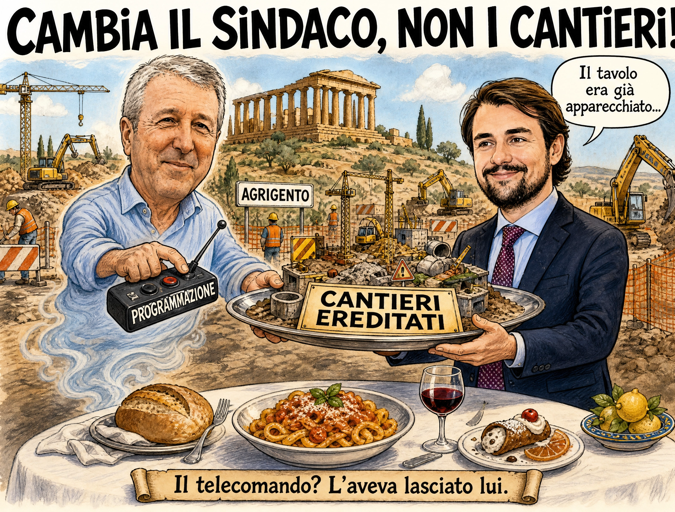 Al momento stai visualizzando Agrigento, il fantasma di Miccichè lavora più di Sodano: cantieri, soldi e progetti erano già pronti