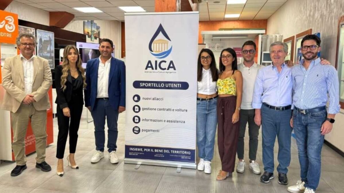 Al momento stai visualizzando Agrigento – AICA sempre più vicina ai cittadini: inaugurato nuovo sportello a San Giovanni Gemini