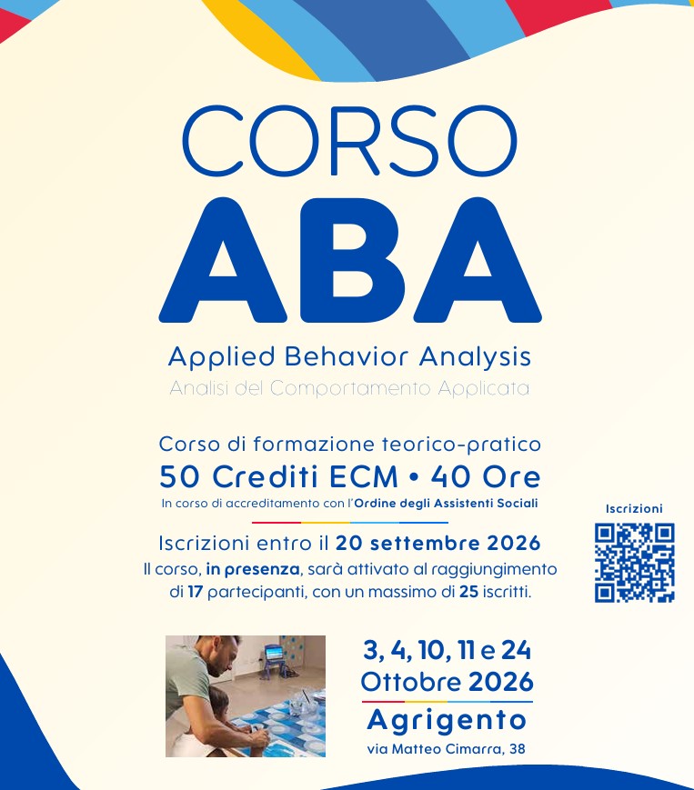 Al momento stai visualizzando Agrigento, corso ABA per professionisti e caregiver: iscrizioni entro il 20 settembre