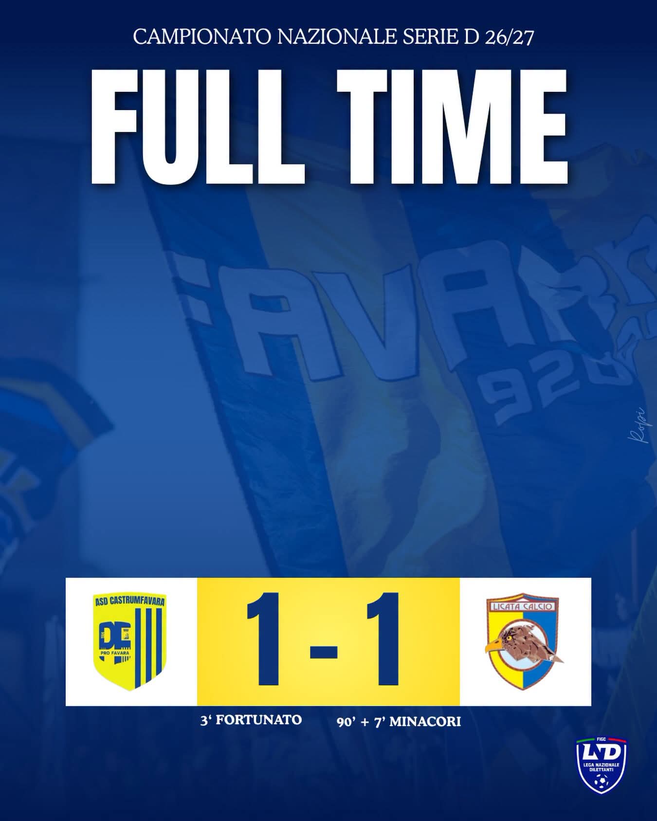 Al momento stai visualizzando Agrigento – Castrum Favara- Licata 1-1: gialloblù raggiunti all’ultimo minuto