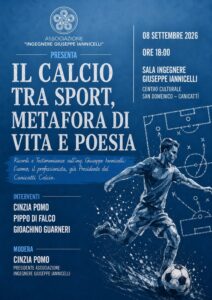 Scopri di più sull'articolo Agrigento – Canicattì, il calcio come metafora di vita: un incontro per ricordare l’ingegnere Giuseppe Iannicelli
