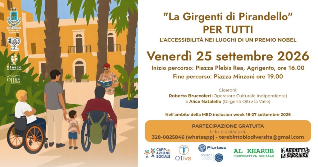 Al momento stai visualizzando Agrigento – I luoghi di Pirandello: percorso dedicato alle persone con disabilità