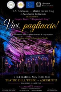 Scopri di più sull'articolo Agrigento – Vivi Pagliaccio dei ragazzi del King al teatro dell’Efebo
