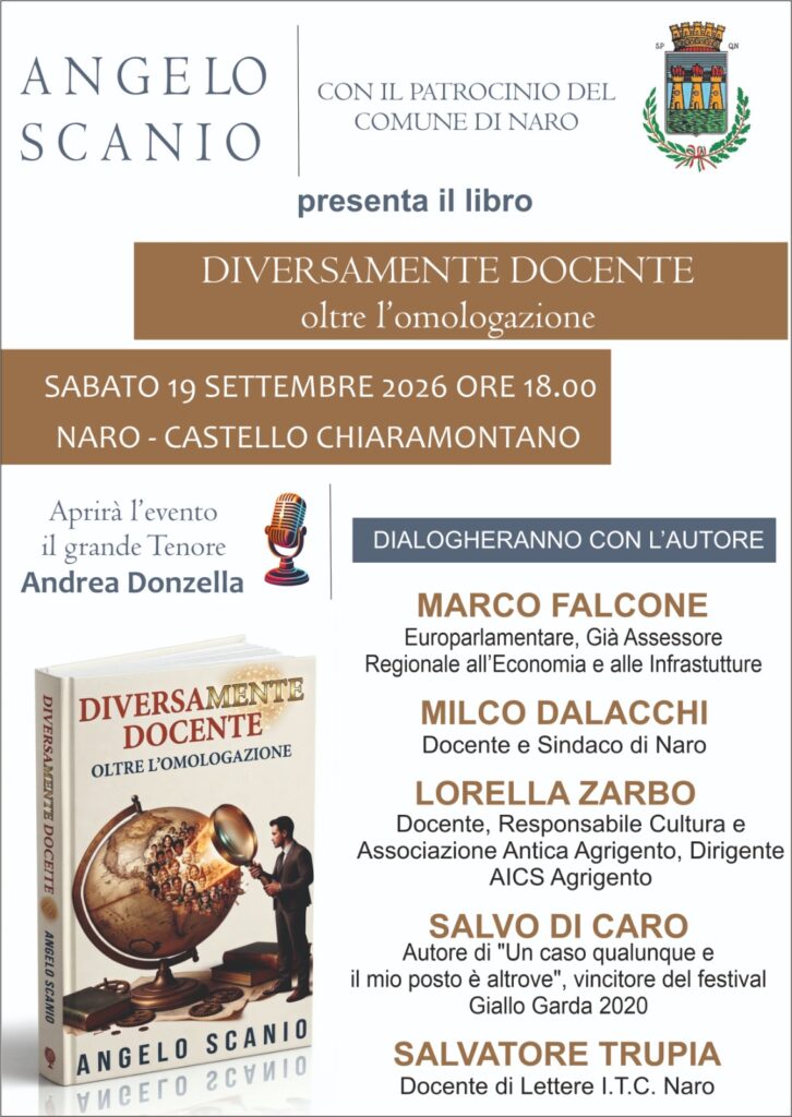 Al momento stai visualizzando Agrigento – Naro, Castello: si presenta il libro “Diversamente Docente”