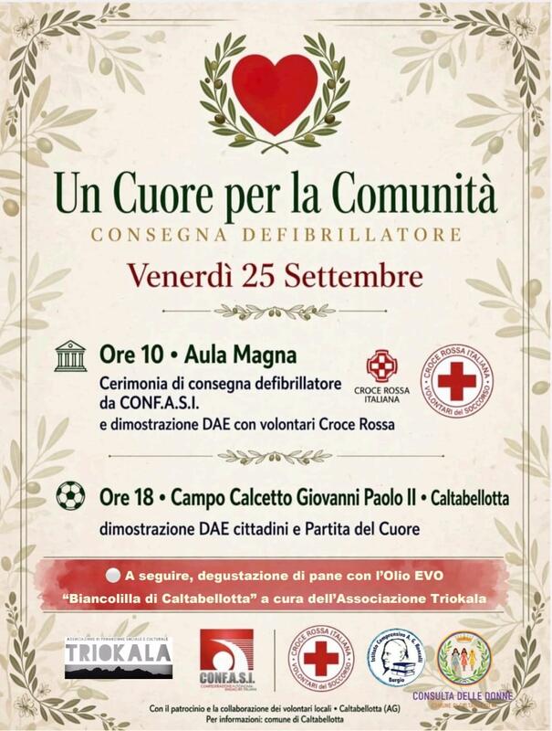 Al momento stai visualizzando Agrigento – Confasi Sicilia dona un defibrillatore a Caltabellotta