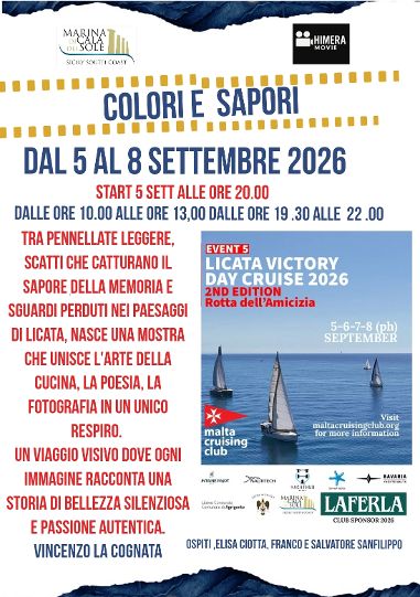 Al momento stai visualizzando Agrigento – Licata, la mostra “Colori e Sapori” di Vincenzo La Cognata a Marina di Cala del Sole