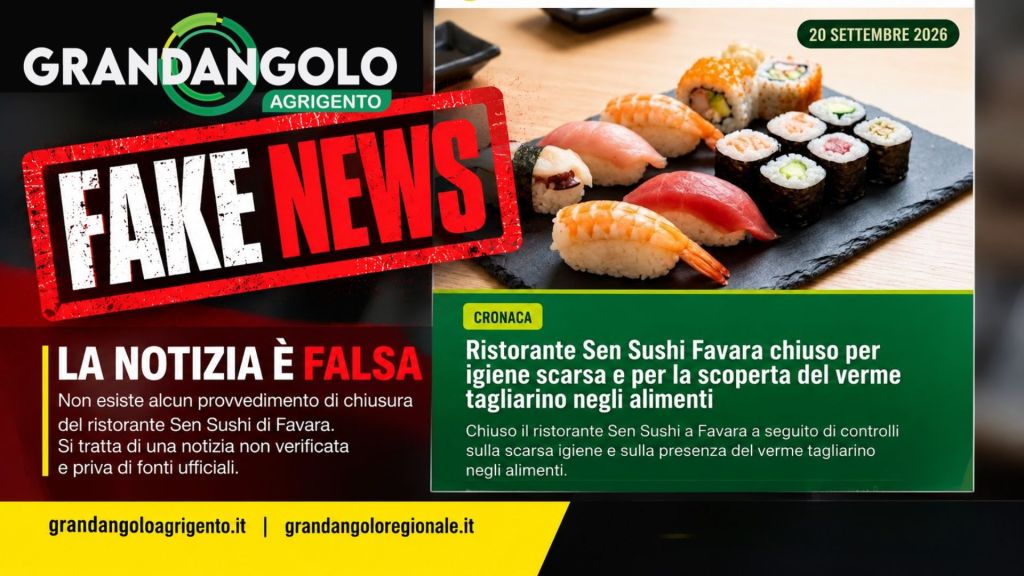 Al momento stai visualizzando Agrigento – Fake news su ristorante di Favara con la grafica di Grandangolo: denunciati