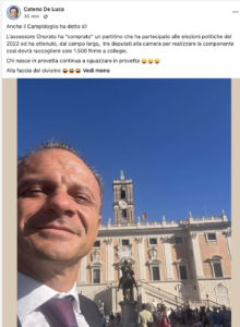 Scopri di più sull'articolo Agrigento – Salta la conferenza stampa di De Luca: il ‘caso Favara’ rinviato al 29 settembre per impegni nella Capitale