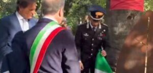 Scopri di più sull'articolo Agrigento – Canicattì, svelata la foglia in memoria del maresciallo Guazzelli al Giardino dei Giusti