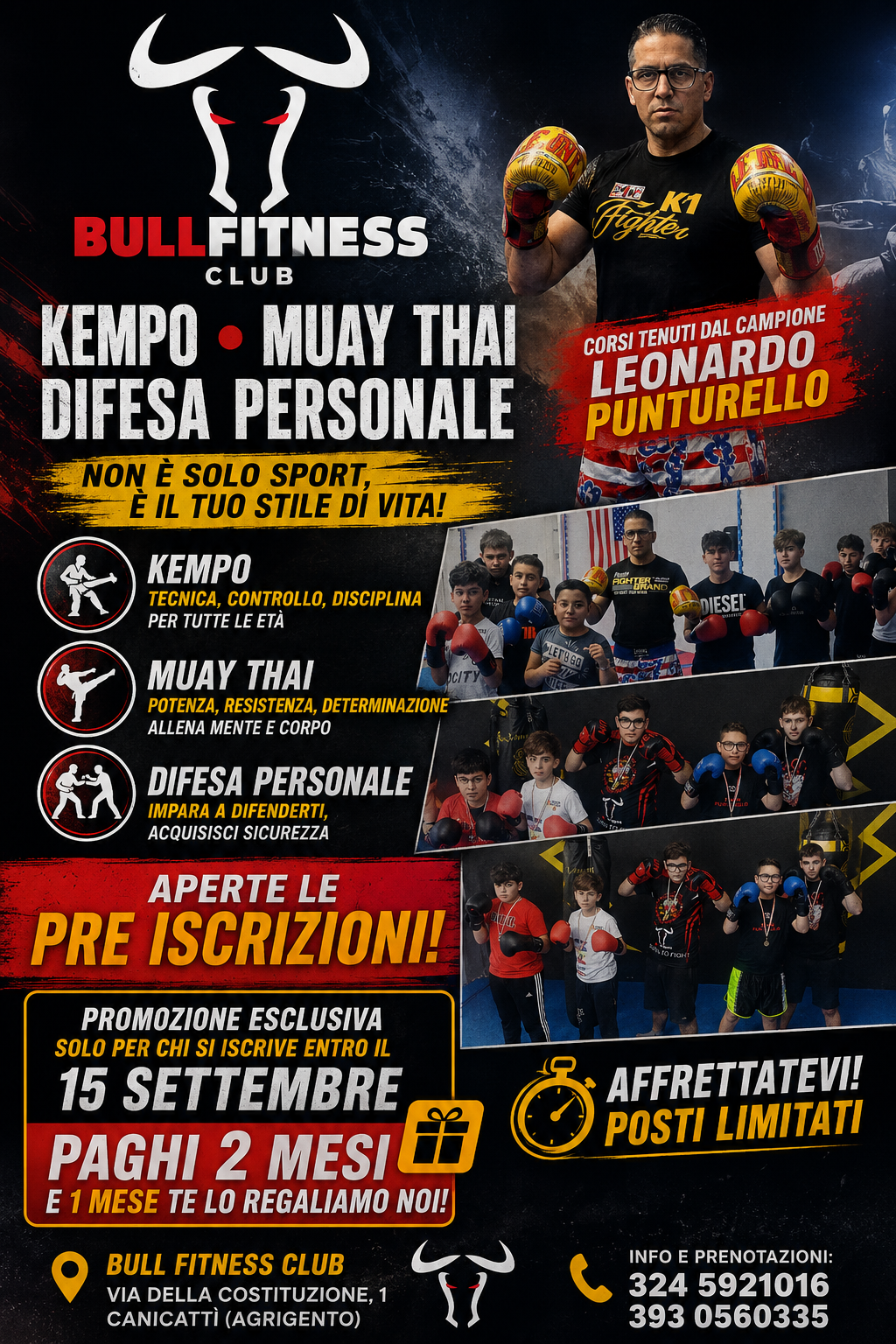 Al momento stai visualizzando Agrigento – Bull Fitness, a Canicattì un nuovo corso contro il bullismo: autodifesa, sicurezza e rispetto