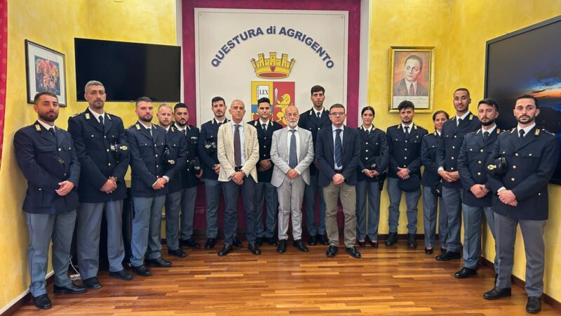 Al momento stai visualizzando Agrigento – Controllo del territorio, 15 nuovi agenti e assistenti insediati in Questura