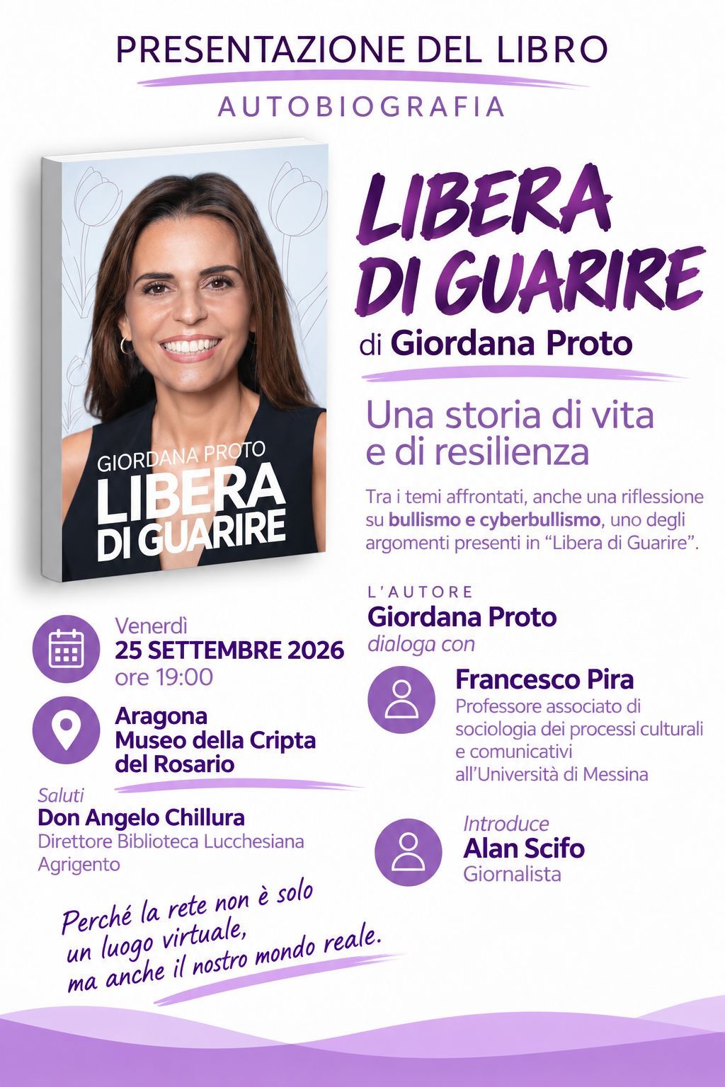 Scopri di più sull'articolo Agrigento – Aragona, si presenta il libro “Libera di Guarire” nell’incontro su bullismo e cyberbullismo 