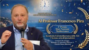 Scopri di più sull'articolo Agrigento – Al professor Francesco Pira il I° Premio “Mare Nostrum 2026” per un articolo sul Mediterraneo la nostra frontiera morale