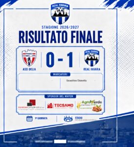 Scopri di più sull'articolo Agrigento – Real Favara, buona la prima: Chianetta firma il successo sul Delia e Santamaria blinda i tre punti nel finale