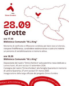 Scopri di più sull'articolo Agrigento – Violenza sulle donne, il cammino “Orme d’ombra” arriva a Grotte