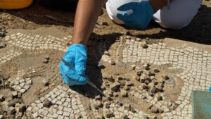 Scopri di più sull'articolo Agrigento – Il cuore politico di Akragas si svela: al via le visite a cantiere aperto per il restauro dei mosaici del Bouleuterion della Valle dei Templi