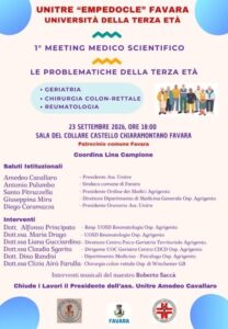 Scopri di più sull'articolo Agrigento – Favara, 1° meeting medico scientifico organizzato dall’Unitre “Empedocle”