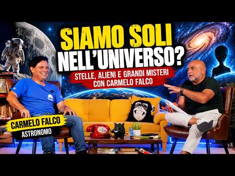 Scopri di più sull'articolo Siamo soli nell’Universo? Carmelo Falco tra stelle, alieni e misteri del cosmo | Bibbirria Podcast