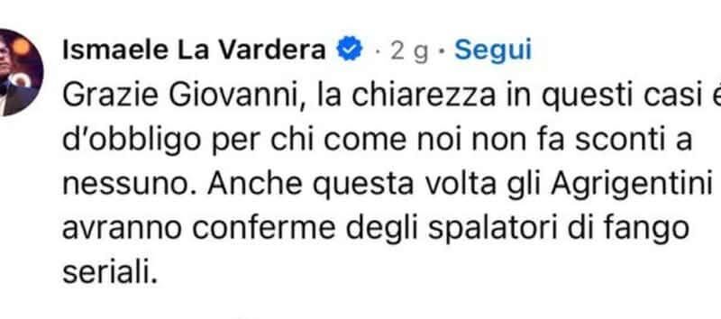 Scopri di più sull'articolo Agrigento – Caso Crosta, La Vardera chieda scusa a Report Sicilia: Il “fango” non erano le nostre domande, ma ciò che emerge dentro Controcorrente