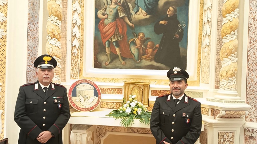 Scopri di più sull'articolo Agrigento – Dipinto del 700 rubato 38 anni fa, carabinieri lo restituiscono alla comunità religiosa