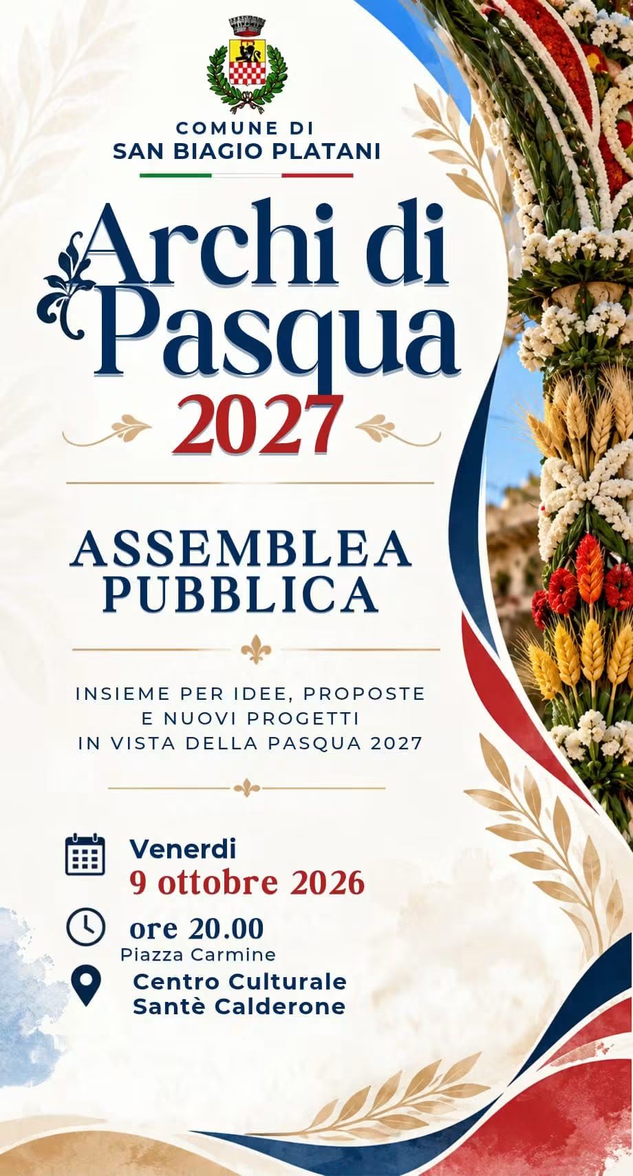 Al momento stai visualizzando Agrigento – San Biagio Platani, una assemblea pubblica per programmare la Pasqua 2027