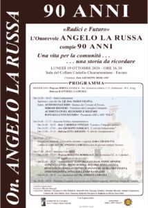 Al momento stai visualizzando Agrigento – Favara festeggia i 90 anni dell’On. Angelo La Russa con l’evento “Radici e Futuro”