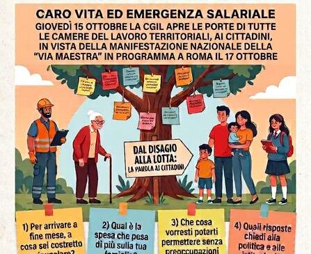 Al momento stai visualizzando Agrigento – Carovita e salari sempre più poveri, la CGIL apre tutte le sedi dell’Agrigentino: «Dal disagio alla lotta»