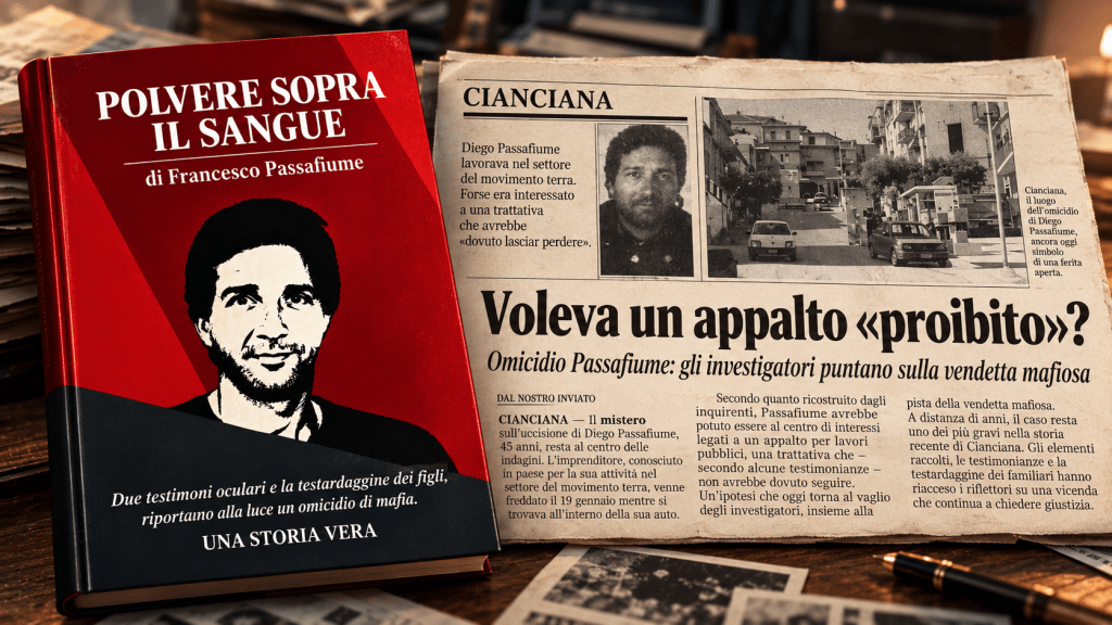 Al momento stai visualizzando Agrigento – “Voleva un appalto proibito?!”: “Sì”. Trent’anni di ricerca della verità sull’omicidio di Diego Passafiume diventano un libro