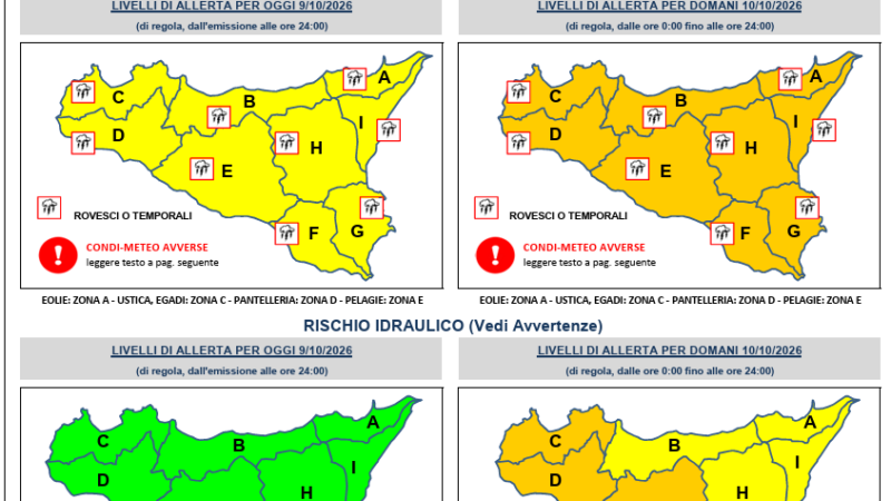 Al momento stai visualizzando Allerta arancione ad Agrigento, mancano sei ore e non c’è ancora alcuna ordinanza