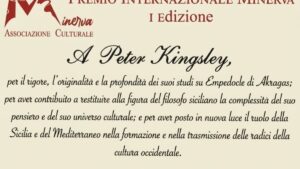 Scopri di più sull'articolo Agrigento – Nasce il Premio internazionale Minerva: la prima edizione a Peter Kingsley, tra i massimi studiosi al mondo del pensiero di Empedocle