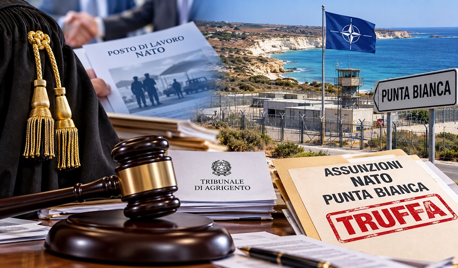 Al momento stai visualizzando Agrigento, truffa delle assunzioni nella finta base Nato di Punta Bianca: condannato Montemurro, assolti i fratelli Favata
