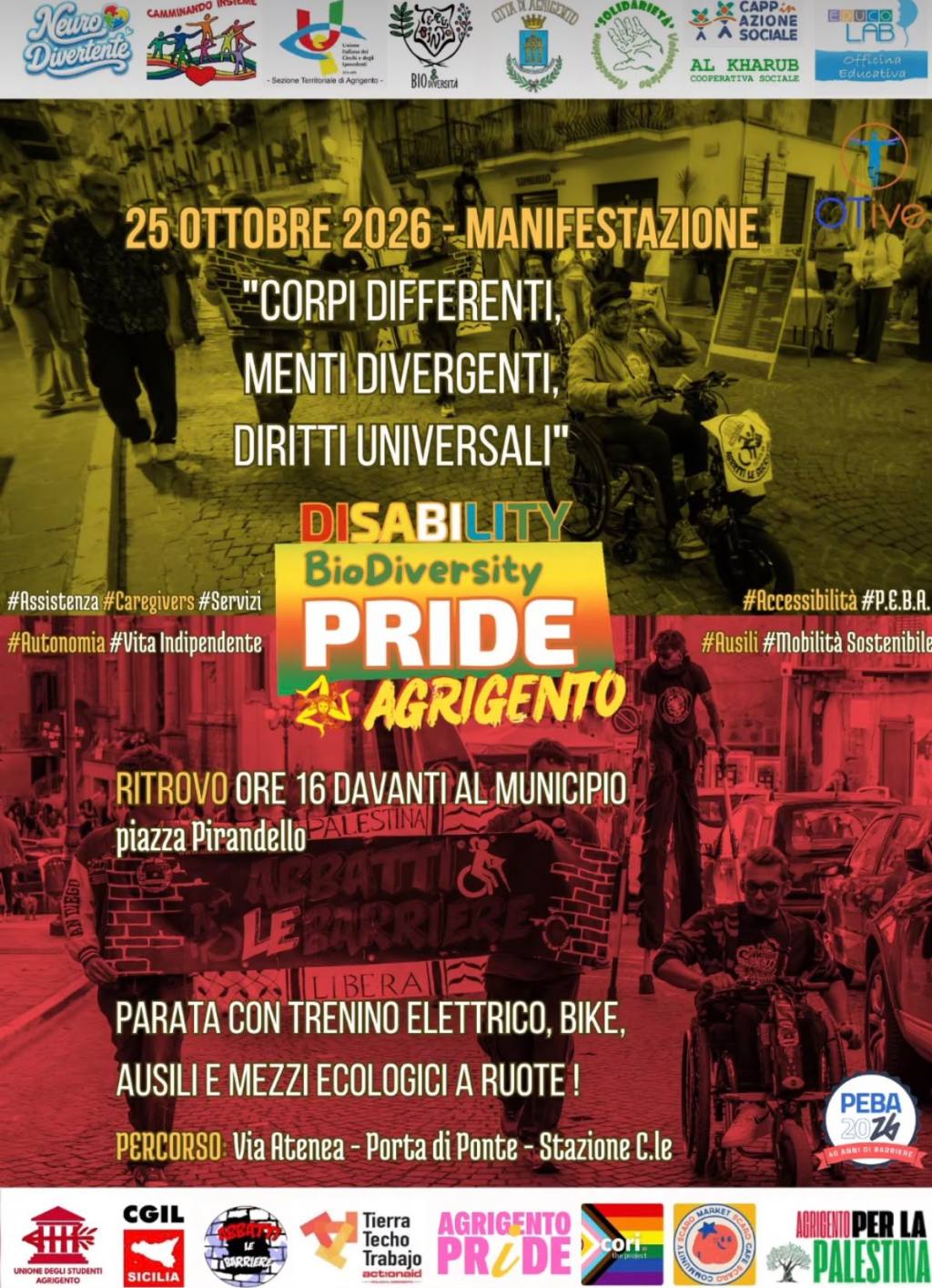 Al momento stai visualizzando Ad Agrigento il Disability BioDiversity Pride