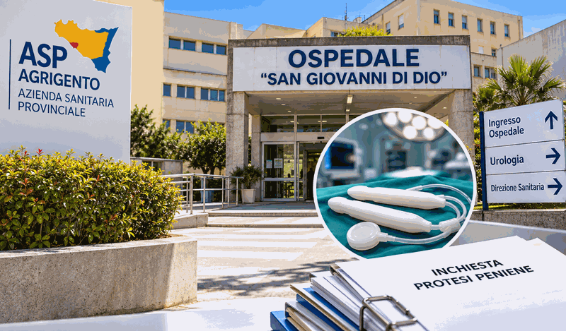 Al momento stai visualizzando Protesi peniene ad Agrigento, l’ASP si costituirà parte civile e segnalerà il caso alla Corte dei conti