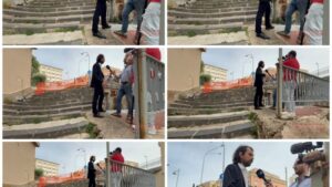 Scopri di più sull'articolo Agrigento, Sodano in via Acrone parla di sicurezza davanti alla Rai e saluta Di Rosa con un «ci rivedremo in tribunale»
