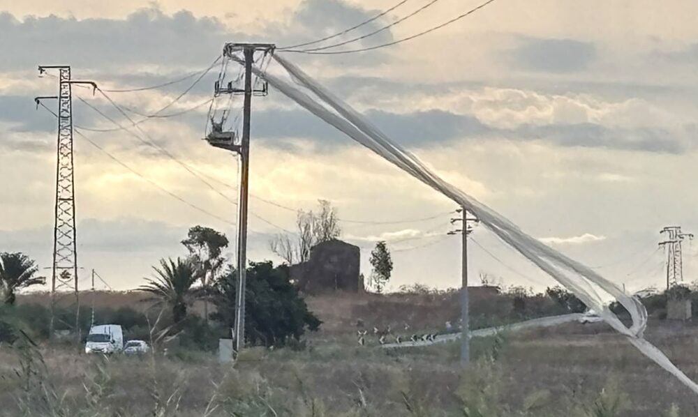 Al momento stai visualizzando Agrigento – Cavi del telefono sradicati e serre scoperchiate: danni del maltempo a Torre di Gaffe